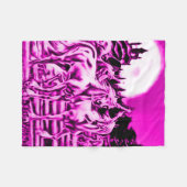 Rosa Mitternachtsunicorn-Fleece-Decke Fleecedecke (Vorderseite (Horizontal))