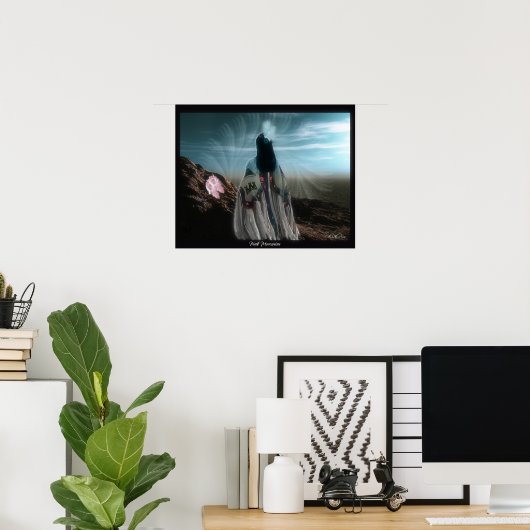 Rosa Moccasins 3D Art Poster (Heimbüro)