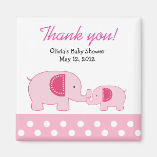 Rosa Mod-Elefant-Trendy Magnet