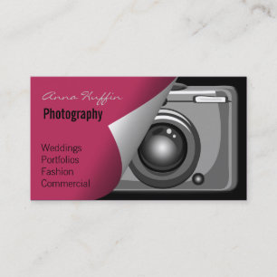 Rosa Mod-Fotografie, Kamera Visitenkarte