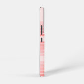 Rosa Mod Retro Strickter Muster Individuelle Name Samsung Galaxy Hülle (Rechte Seite)