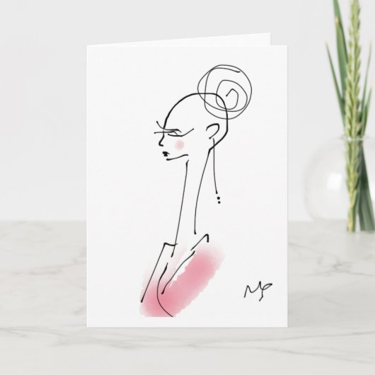 Rosa Mode-Karte Karte (Vorderseite)