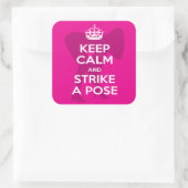 Rosa Modellierung, Modell, Sticker Behalten (Tasche)