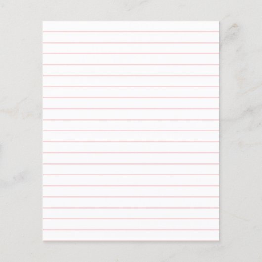 Rosa | Modern Confirmation budget Einladung (Rückseite)