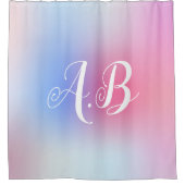 Rosa Modern farbiger Duschvorhang (Vorderseite)