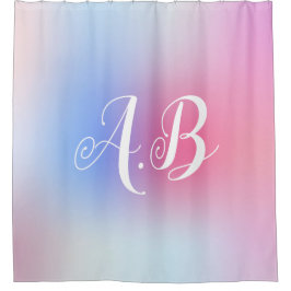 Rosa Modern farbiger Duschvorhang