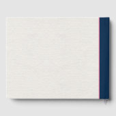 Rosa moderne Blume Randpapiertextur Gästebuch (Rückseite)