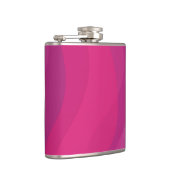 Rosa, moderne, coole, trendige, urbane Wide-Illust Flachmann (Rechts)