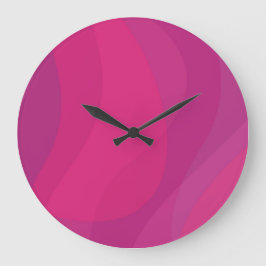Rosa, moderne, coole, trendige, urbane Wide-Illust Große Wanduhr