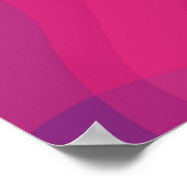 Rosa, moderne, coole, trendige, urbane Wide-Illust Poster (Ecke)