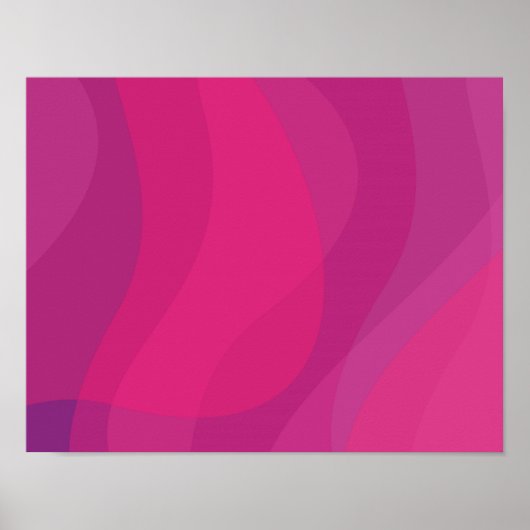 Rosa, moderne, coole, trendige, urbane Wide-Illust Poster (Vorne)