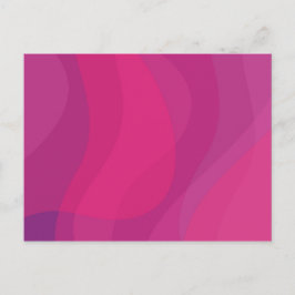 Rosa, moderne, coole, trendige, urbane Wide-Illust Postkarte