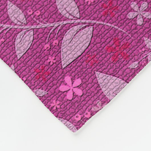 Rosa Moderne Elegante Fleecedecke (Ecke)