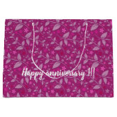 Rosa Moderne Elegante Große Geschenktüte (Vorderseite)