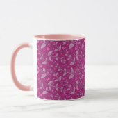 Rosa Moderne Elegante Tasse (Links)