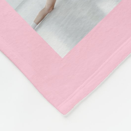 Rosa Moderne Fleecedecke (Ecke)