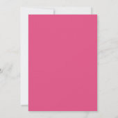 Rosa moderne floral Bat Mitzvah Einladung (Rückseite)