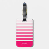 Rosa Moderne Gepäckanhänger (Rückseite vertikal)