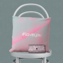 Rosa moderne Hashtag #Liebe dich Foam Roller