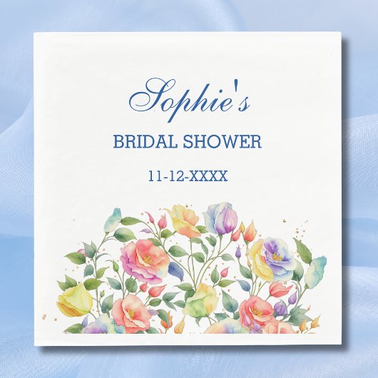 Rosa Moderne, helle Rose Brautparty Serviette