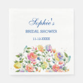 Rosa Moderne, helle Rose Brautparty Serviette (Vorderseite)