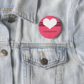 rosa Moderne Herztaste Button (Beispiel)