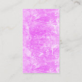 Rosa Moderne Imitate Textur Lila Lippen Visitenkarte (Rückseite)