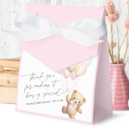 Rosa Moderne Kalligraphie Bearly wait Dusche Geschenkschachtel