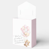 Rosa Moderne Kalligraphie Bearly wait Dusche Geschenkschachtel (Geöffnet)