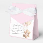 Rosa Moderne Kalligraphie Bearly wait Dusche Geschenkschachtel (Vorderseite)