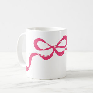 Rosa Moderne Klassische Schleifen Weihnachten Kaffeetasse