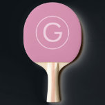 Rosa Moderne Minimal-Monogramm Girly Personalisier Tischtennis Schläger<br><div class="desc">Minimalistische und feminine personalisierte Monogramm-Initial,  maßgeschneiderte Pingpongpaddel,  mit bearbeitbaren Farben und Schriftart,  um eine einzigartige gürtelige Tischtennisschläger mit der einfachen Vorlage zu erstellen.</div>
