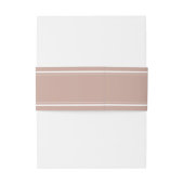 Rosa Moderne Minimalistische Hochzeit Einladungsbanderole (Rückseitenbeispiel)