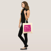 Rosa moderne PferdeTasche Tragetasche (Vorderseite (Model))