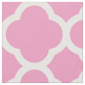 Rosa Moderne Quatrefolie Große Größe Stoff (Nahaufnahme)