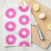 Rosa moderne Sonnendurchbrüche Geschirrtuch (Viertel Falte)