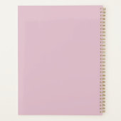 Rosa moderne tropische tropische Natur mädchenhaft Planer (Rückseite)