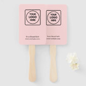 Rosa Moderne | Werbeaktion für kundenspezifische F Fächer (Vorne und Hinten)