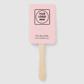 Rosa Moderne | Werbeaktion für kundenspezifische F Fächer (Rückseite)