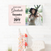 Rosa Moderner klassischer Foto Abschluss Banner (Insitu)