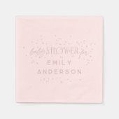 Rosa Moderner Regenbogen und Sterne Pink Baby Dusc Serviette (Vorderseite)