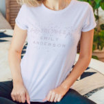 Rosa Moderner Regenbogen und Sterne Pink Baby Dusc T-Shirt<br><div class="desc">Die atemberaubende Rainbow Stars Baby Shower Collection, eine magische und bezaubernde Art, die bevorstehende Ankunft Ihres kleinen Freudenbündels zu feiern! Diese wunderbare Kollektion ist so konzipiert, dass sie eine skurrile Atmosphäre mit Freude und Wunder schafft und einen bleibenden Eindruck bei allen Gästen verlasse. 🌈 ✨ My Rainbow Stars Baby Shower...</div>