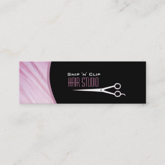 Rosa moderner Stylist-Salon-dünne Geschäfts-Karte Mini Visitenkarte