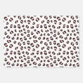 Rosa modernes Leopardenmuster Geschenkpapier Set (Vorderseite 3)