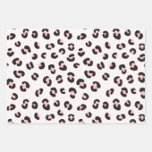 Rosa modernes Leopardenmuster Geschenkpapier Set (Vorderseite 2)