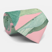 Rosa Modernes tropisches Bananenpalme Blätter Krawatte (Gerollt)