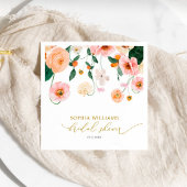 Rosa Mohn Floral Hochzeitsdusche Servietten