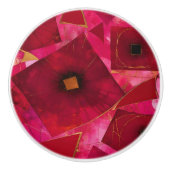 Rosa Mohn Keramikknauf (Vorderseite)