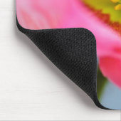 Rosa Mohnblume Mousepad (Ecke)