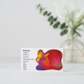 Rosa Mohnblumen-Blumen-Schmetterling - multi Visitenkarte (Stehend Vorderseite)